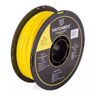 Filamento 3d Pla Hatchbox De 3mm Y 1kg Yellow