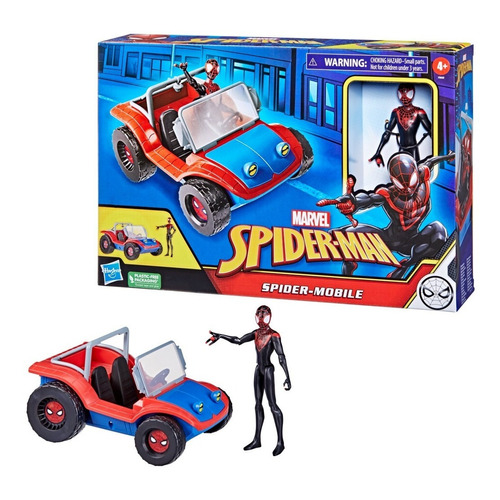 Figura De Acción Marvel Vehículo Spider-man Spider-mobile