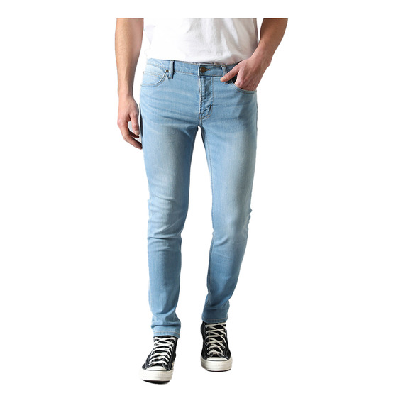 Jeans Hombre Malone Skinny Fit Light Stone Worn
