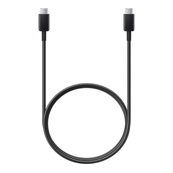 Cable usb 2.0 Samsung Cable USB-C to USB-C negro con entrada USB Tipo C salida USB Tipo C