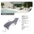 Reposera Reforzada Amalfi Plastico Rotomoldeado Para Pileta - Gris