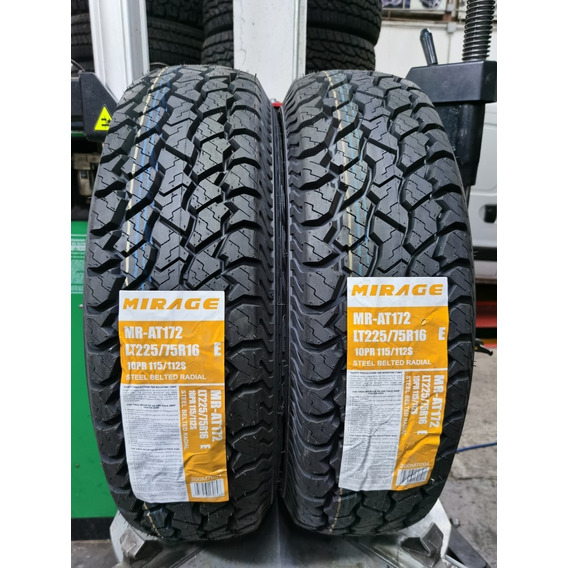 Paquete De 2 Llantas 225/75 R16 Mirage Mr-at172 10c 115/112s