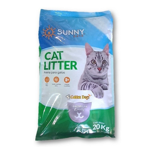 Arena Para Gato Premium Sunny 20 Kg Aroma Lavanda x 20kg de peso neto