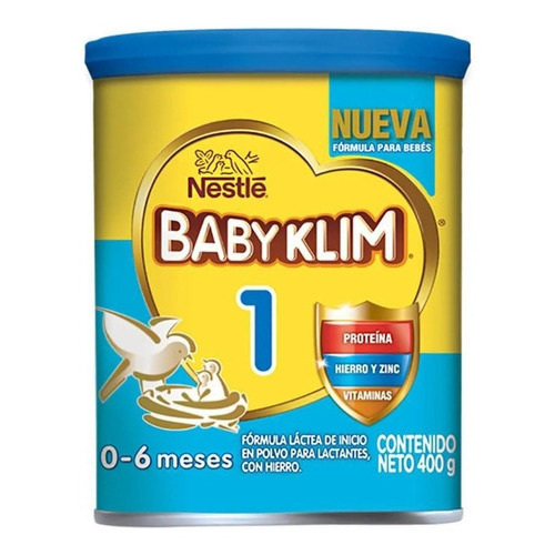 Formula Láctea Baby Klim 1 X 400 Gr Sabor Milk