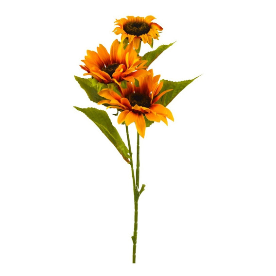 Ramo De Flores Artificiales Girasoles 47cm Deco Hogar 20307