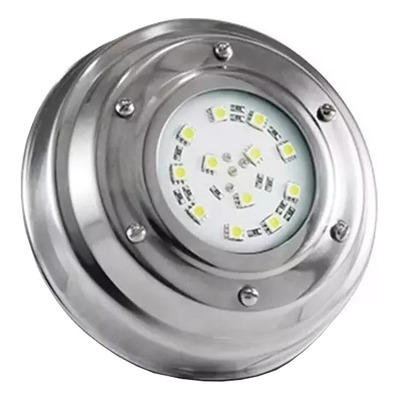 Aplique Led Subacuatico Para Piscina Acero 135mm Blanco Rgb