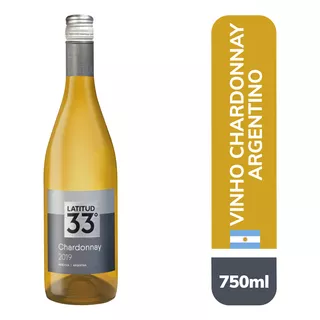 Vinho Chardonnay Latitud 33º  Adega Bodegas Chandon 750 Ml