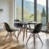 Silla de comedor BoxBit DKR Eames base madera color negro x 2 unidades