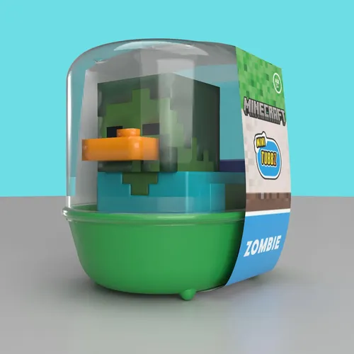 Figura Tubbz Mini Minecraft Zumbi Pato De Borracha 5 Cm | Frete grátis