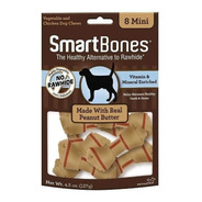 Ossinhos Smartbones Cães Amendoim Peanut Butter Mini 8 Unid