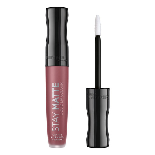 Labial Rimmel  Liquid Lip Colour color pink bliss mate