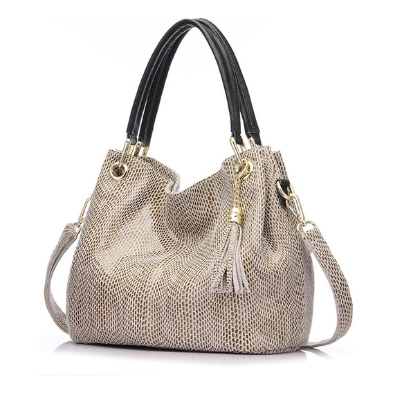 Bolso Mujer Hobo De Piel Genuina De Alta Calidad Moda Realer