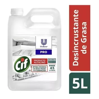 Cif Desincrustante De Grasa 5lt. Grasa Pesada Y Carbonizada