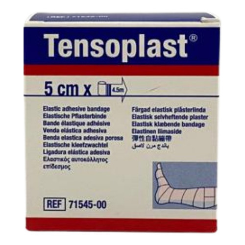 Venda Tensoplast Bsn Medical 5 Cm X 4.5 Mts Color Blanco
