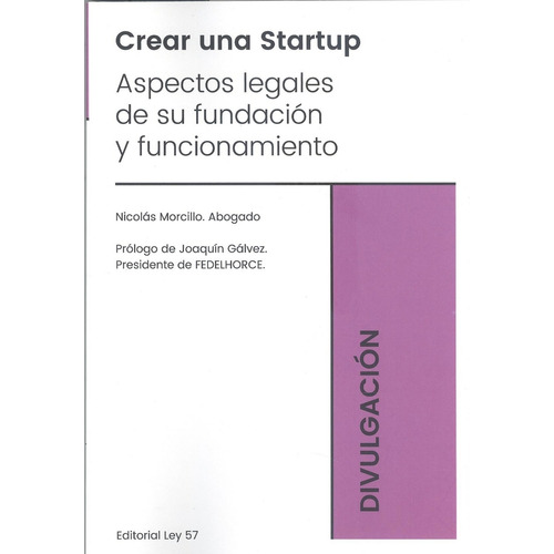 Libro Crear Una Startup. Aspectos Legales De Su Fundacion...