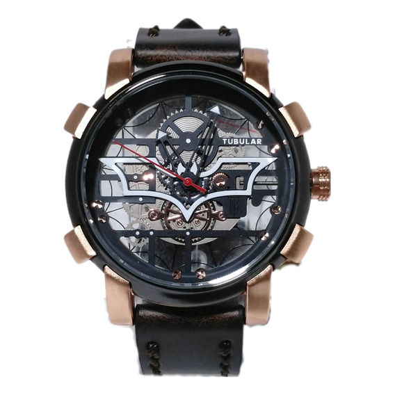 Reloj De Batman Pulsera Hombre Luminiscente Fondo Cristal