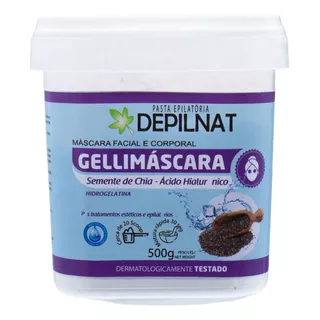 Masc Hidrogelatina Chia E Ácido Hialurônico Depilnat - 500g Tipo De Pele Normal