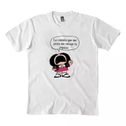 Remera Mafalda Texto Modal Cal Premium Hombre Mujer Niños
