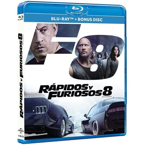 Rapidos Y Furiosos 8 Blu Ray + Dvd Pelicula Nuevo 