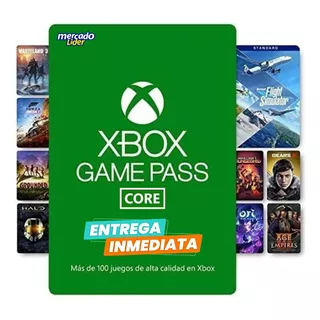 Xbox Game Pass Core Global Entrega Inmediata Promoción  