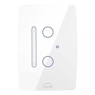 Variador Dimmer Slide Touch 2 Canal Wifi Dometek - Branco