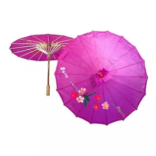 Sombrilla Paragua Parasol Souvenir Bambu Chino Paraguas