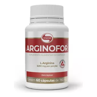 Suplemento Em Cápsula Vitafor  Aminoácidos Arginofor L-arginina Arginofor Sabor  Without Flavor Em Pote De 46.8g 60 Un