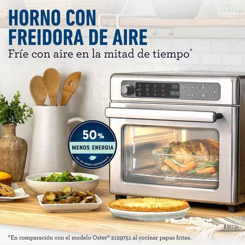 Horno con freidora de aire digital Oster® 22L y revestimiento antiadherente  TSSTTVDAF1NS - Oster