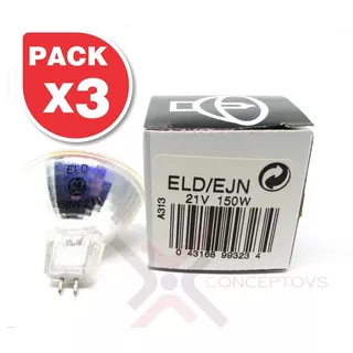 Pack 3 Focos Ejn 21v 150w Mr16 Gx5.3 Ge - Facturamos - U.s.a