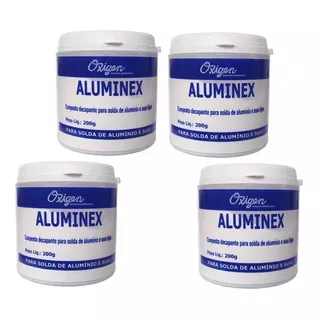 4 Aluminex 200 G Fluxo Em Pó Soldagem E Brasagem Oxigen