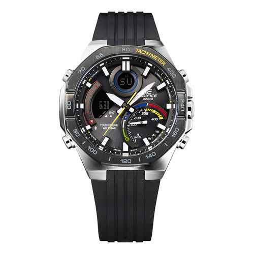 Reloj Hombre Casio Edifice Ecb-950mp 1a Ø48mm - Impacto Color de la malla Negro Color del bisel Plateado
