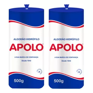 Algodão Apolo 500g Hidrofilo ( 02 Rolos )