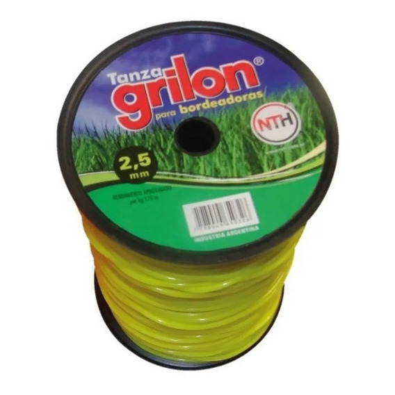 Tanza Grilon 2,5mm Redonda Desmalezadora O Motoguadaña X 1kg Color Amarillo