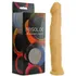 Pene realista de 31 cm con base y glande grande, color beige AB1361