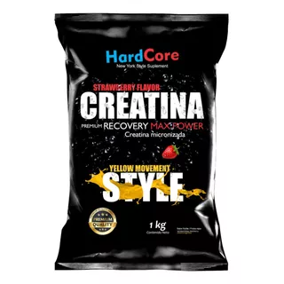 1kg De Creatina Hardcore Monohidratada Saborizada + Envió