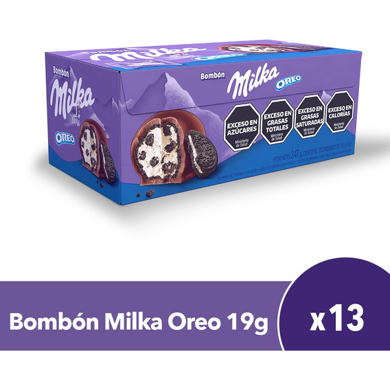 Caja Milka Oreo Bombon pack x 13 unidades - 247g