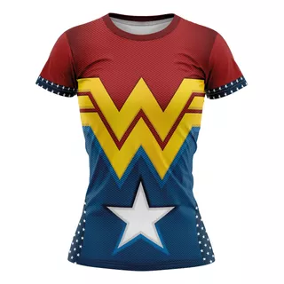 Playera Sublimada Talla Extra Mujer Maravilla D2