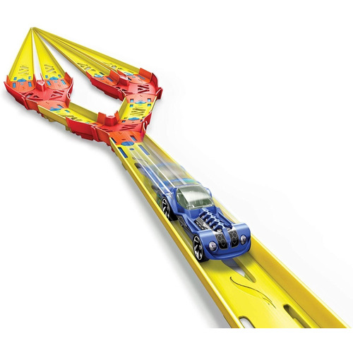  Hot Wheels Track Builder System color pista dividida - 