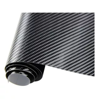 Papel Vinilo Fibra De Carbono 5d + Protector Adhesivo Karvas