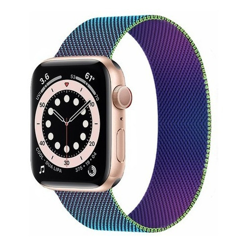 Malla Magnetica Reloj Apple Watch Imantada Se S6 38 40 Mm Color Colorio