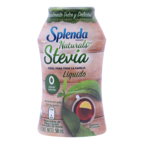 Edulcorante Splenda Stevia en líquido botella 50 mL