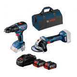  Furadeira Bosch Gsb 18v-50 Esmerilhadeira Gws 18v Brushless