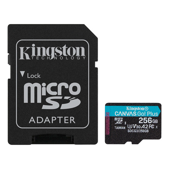 Memoria Micro Sd Kingston 256gb Canvas Go! Plus (v30 A2)