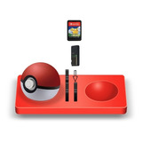 Cargador 3 En 1 Para Switch Pokeball Plus 