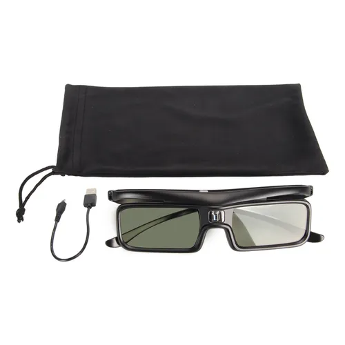 Active Shutter 3d Glasses 144hz Refresh Rechargeable For Dlp