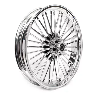 Roda Fat Spoke Cromada Aro 21 Para Harley Davidson Deluxe