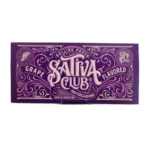 Celulosa Saborizada Sativa Club 78mm Sabor Grape