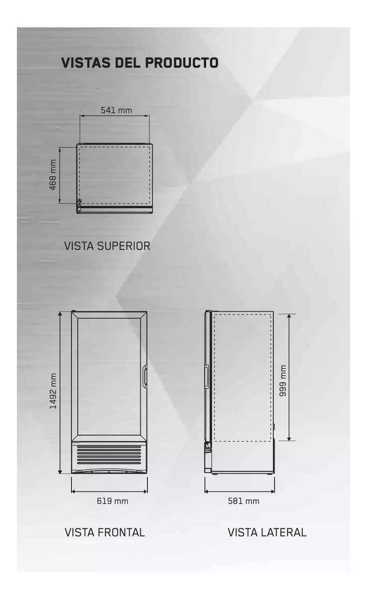 Segunda imagen para búsqueda de refrigerador imbera 3 puertas