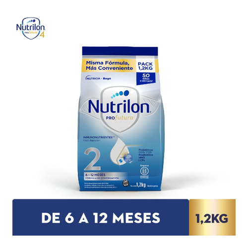 Nutrilon Profutura 2 de 6 a 12 meses - Pouch 1,2 kg