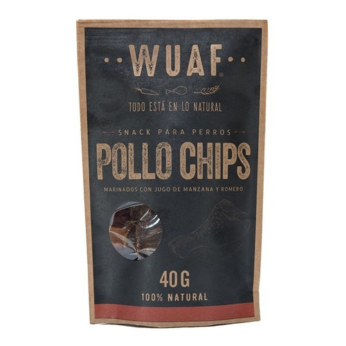 Wuaf Snack Para Perros Pollo Chips 40 G